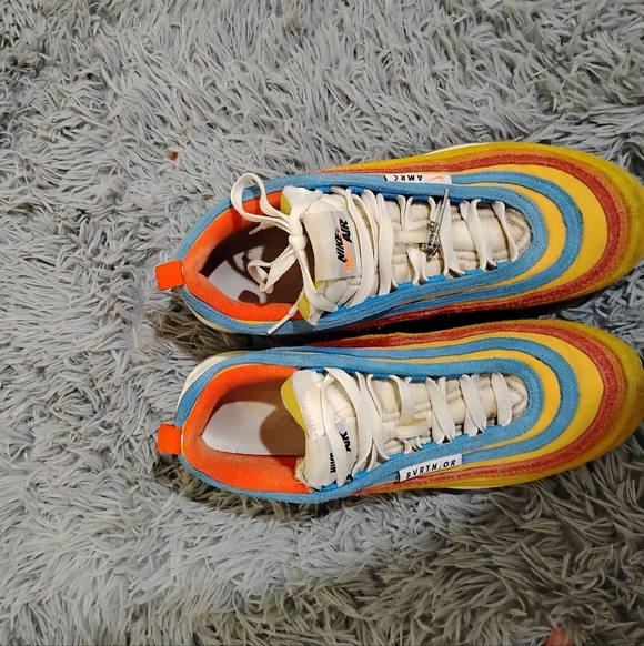 Nike Air Max 97 SE Running Club Men Size 10.5 Pollen Orange Sneakers DH1085-700 - Picture 7 of 13